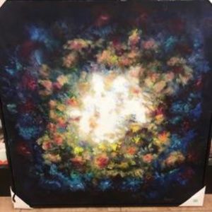 Rare painting by acclaimed sculpture Prince Monyo Simon Mihailescu  Naster